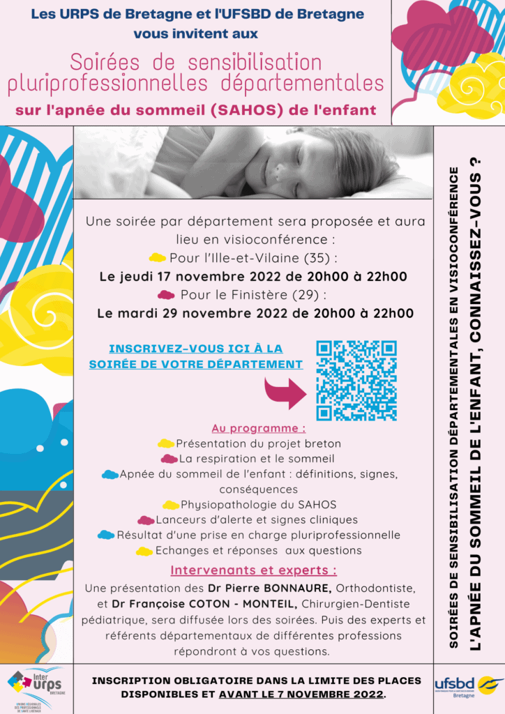 Invitations Inscription Soirées sensibilisation SAHOS Enfant 17.11.22 29.11.22