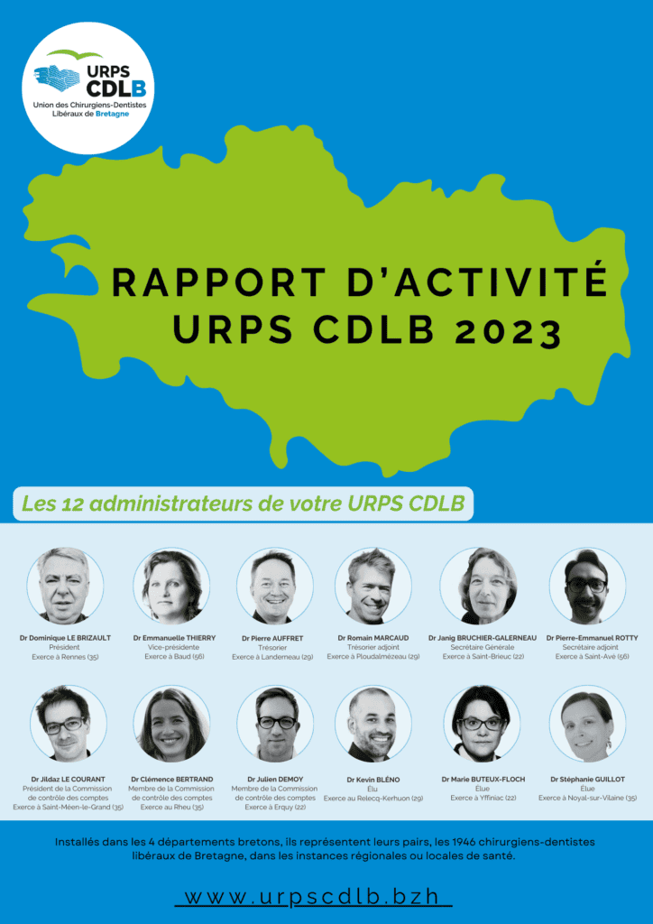 image page 1 Rapport d'activité URPS CDLB 2023